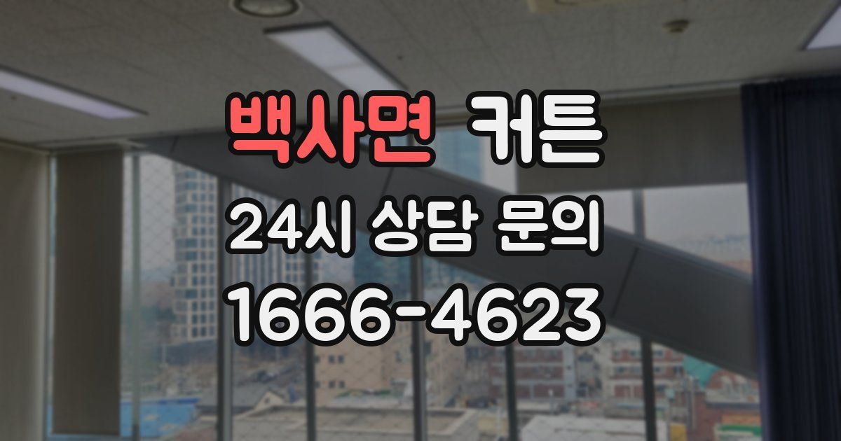 백사면 커튼