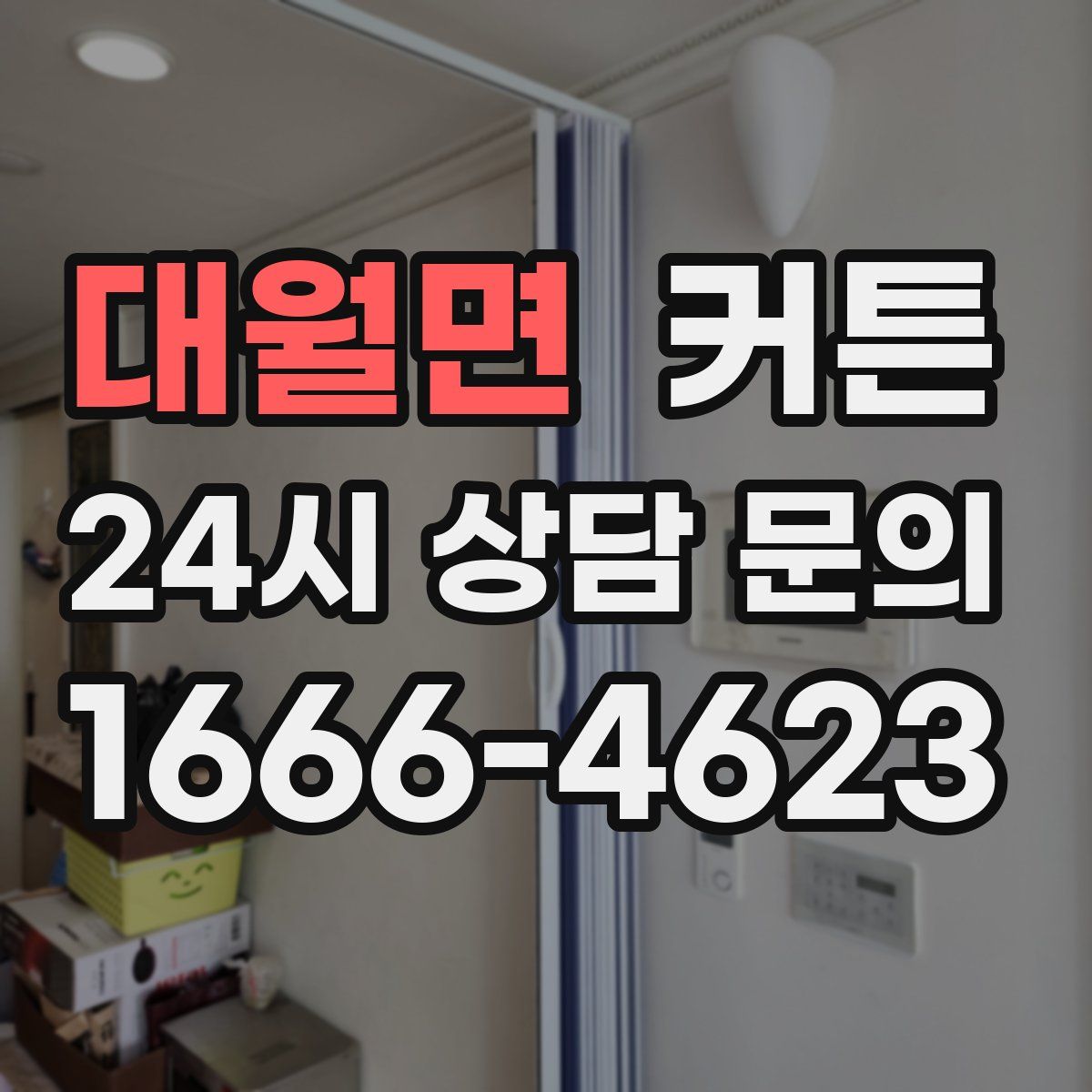 대월면 커튼