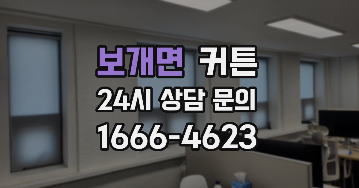 보개면 커튼