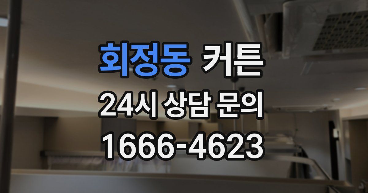 회정동 커튼