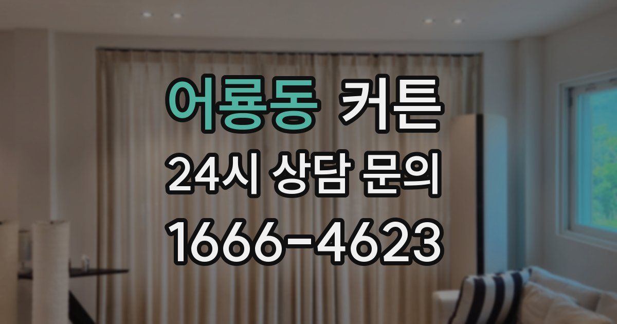 어룡동 커튼
