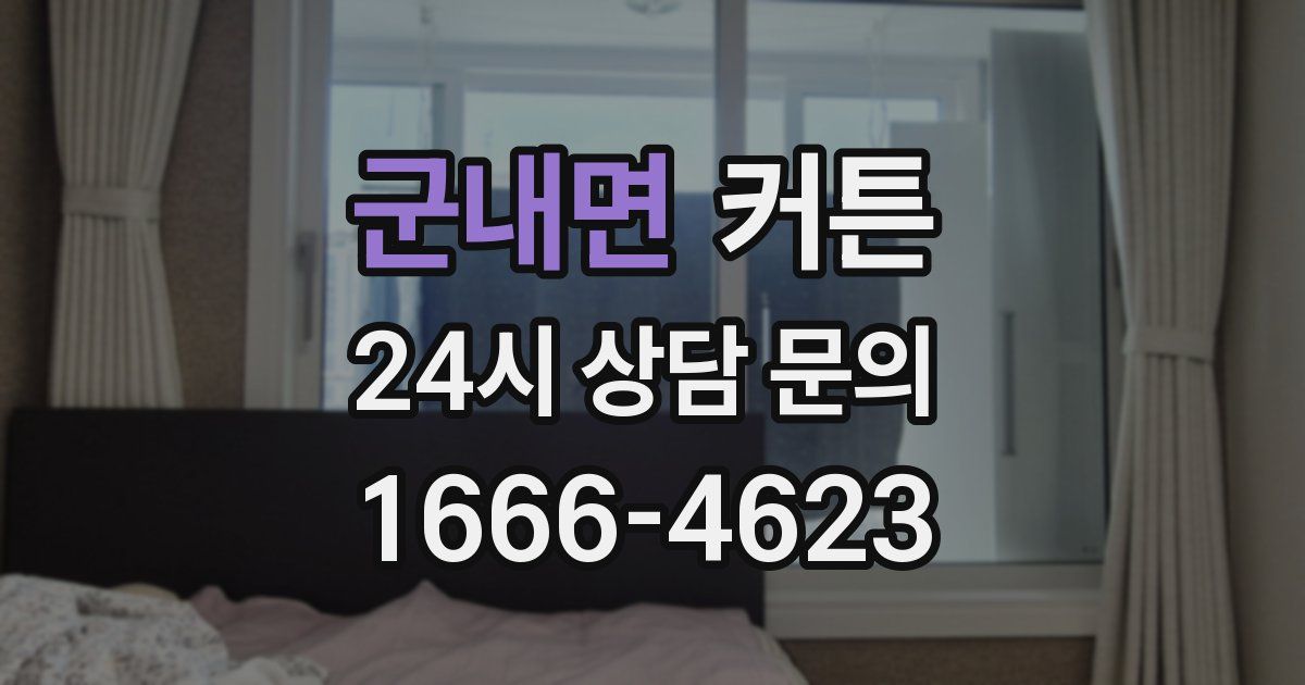 군내면 커튼