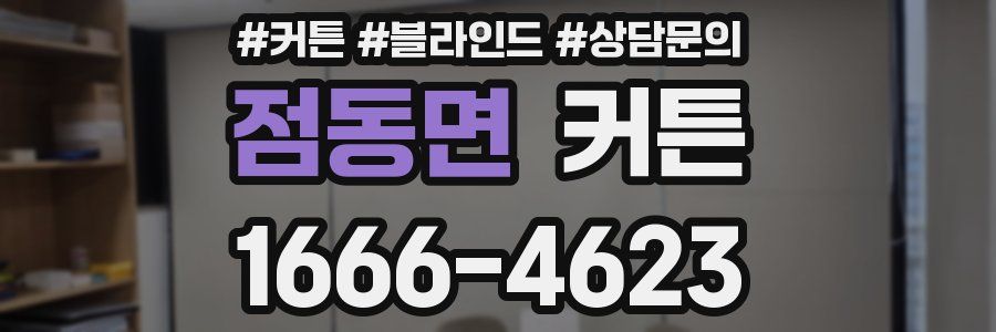 점동면 커튼