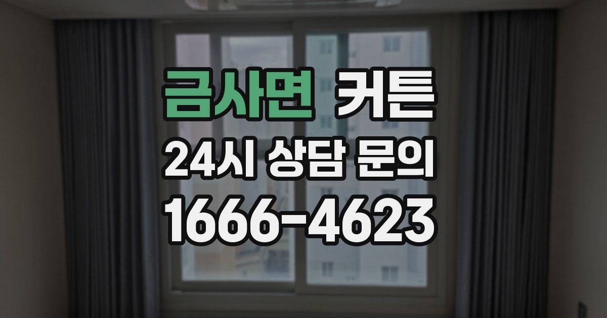 금사면 커튼