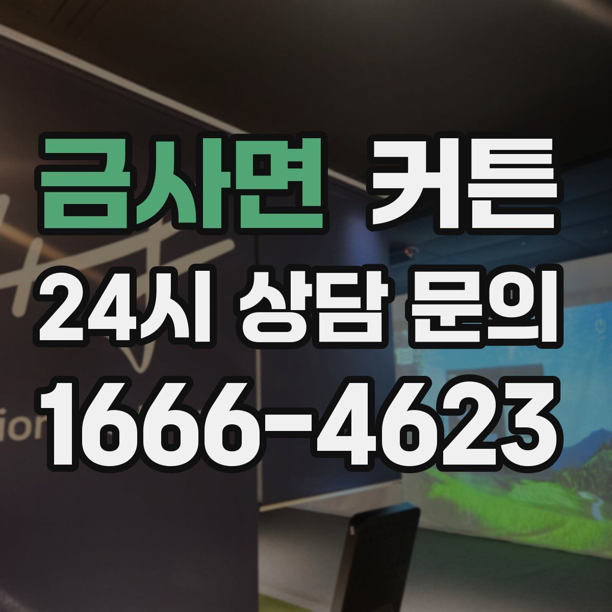 금사면 커튼