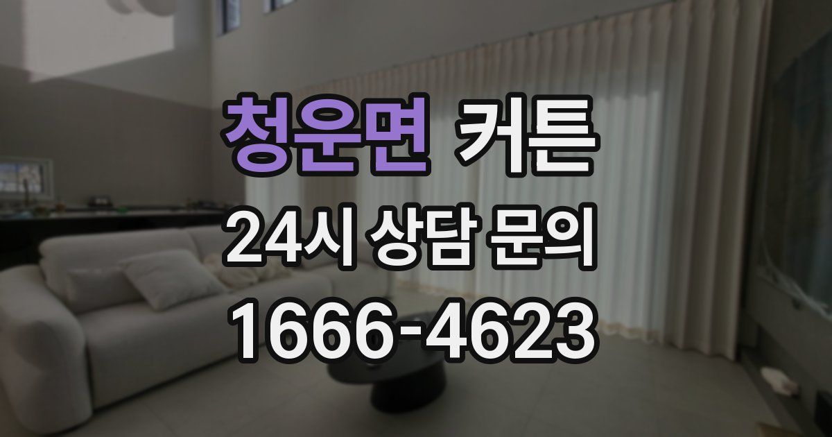 청운면 커튼