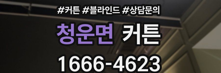 청운면 커튼