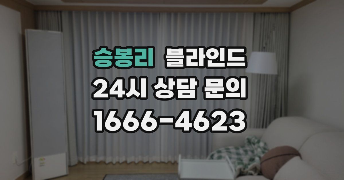 승봉리 블라인드