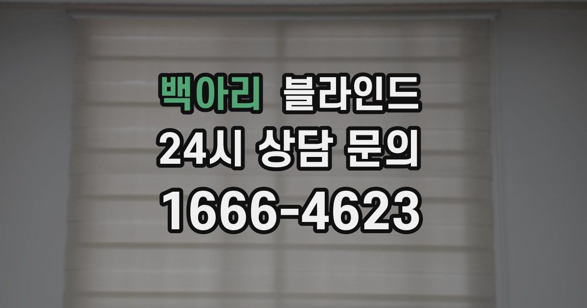 백아리 블라인드