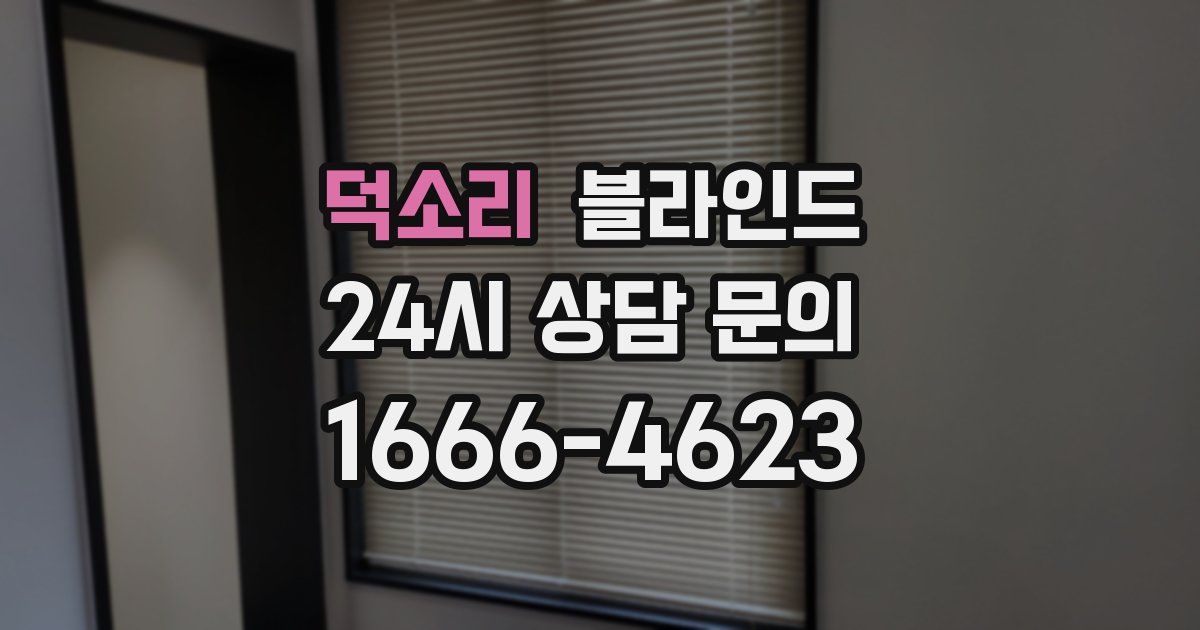 덕소리 블라인드