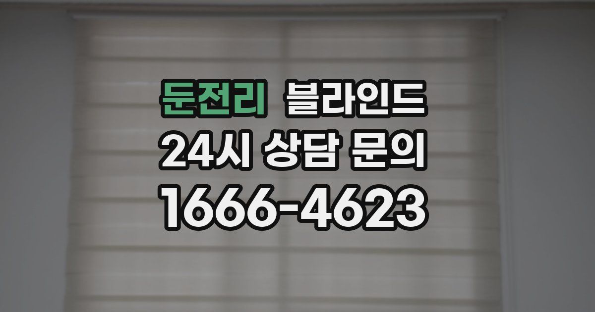 둔전리 블라인드