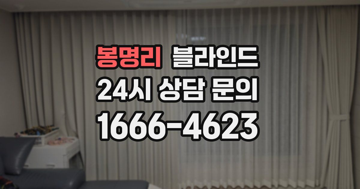 봉명리 블라인드