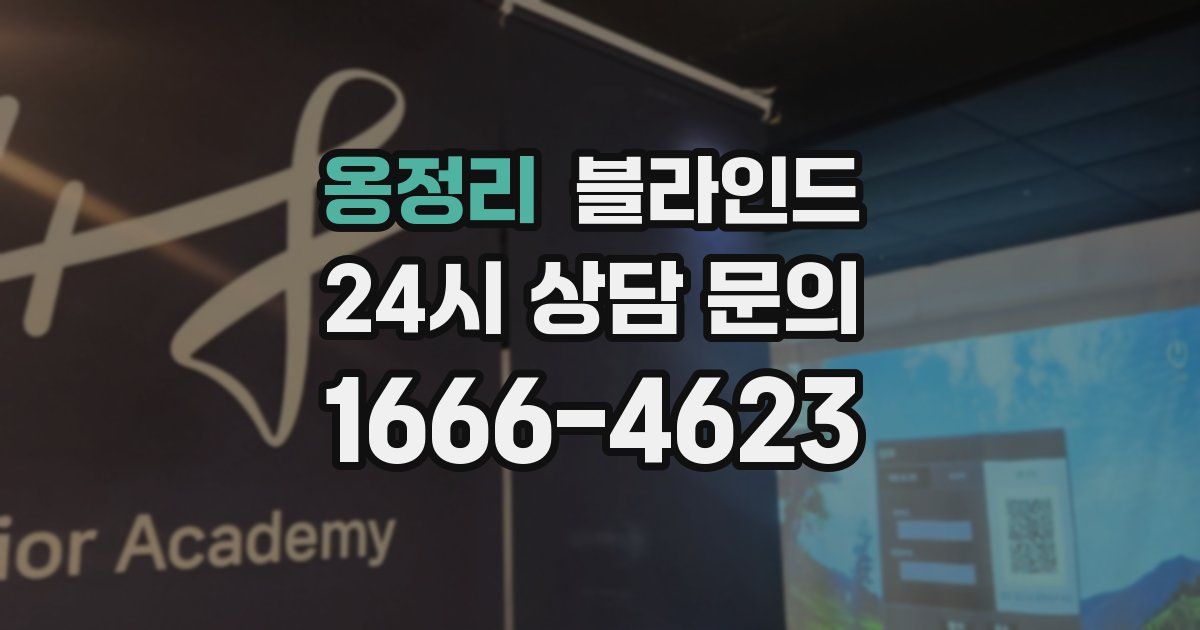 옹정리 블라인드
