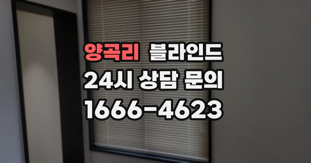 양곡리 블라인드