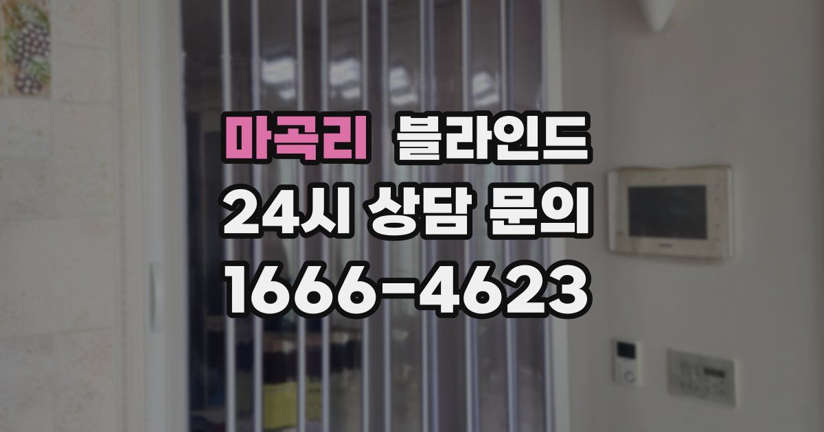 마곡리 블라인드