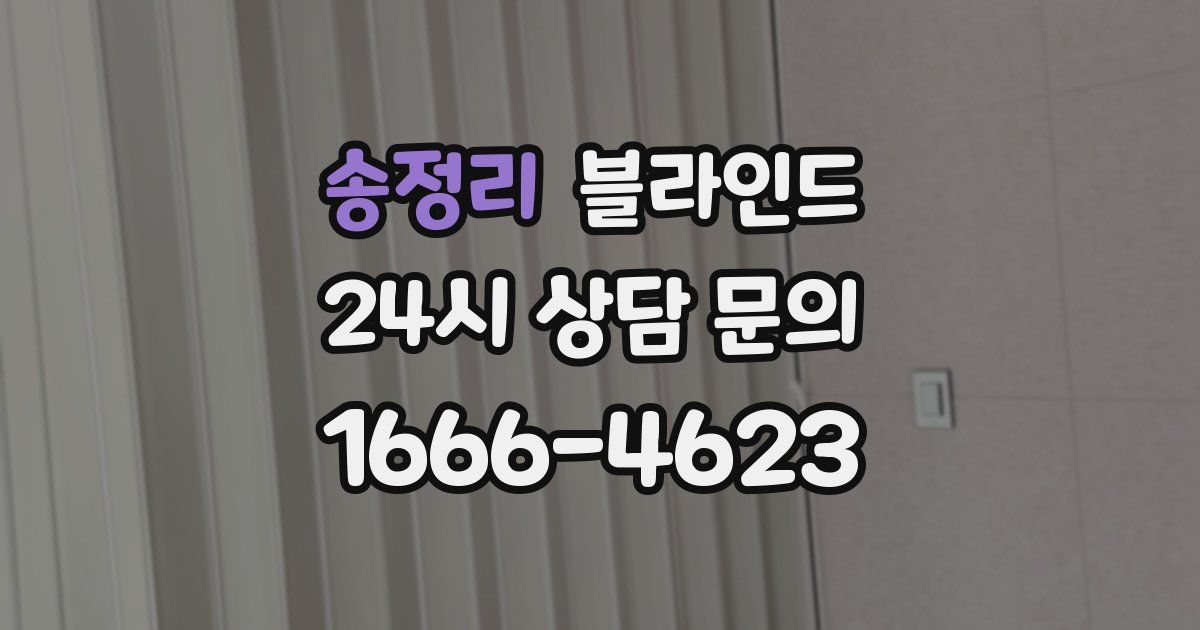 송정리 블라인드