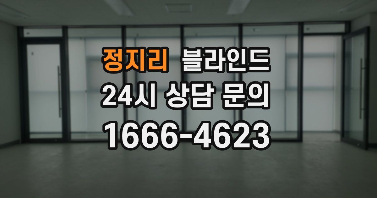 정지리 블라인드