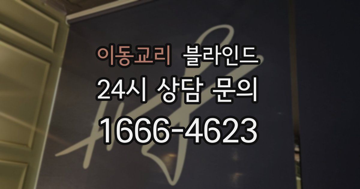 이동교리 블라인드
