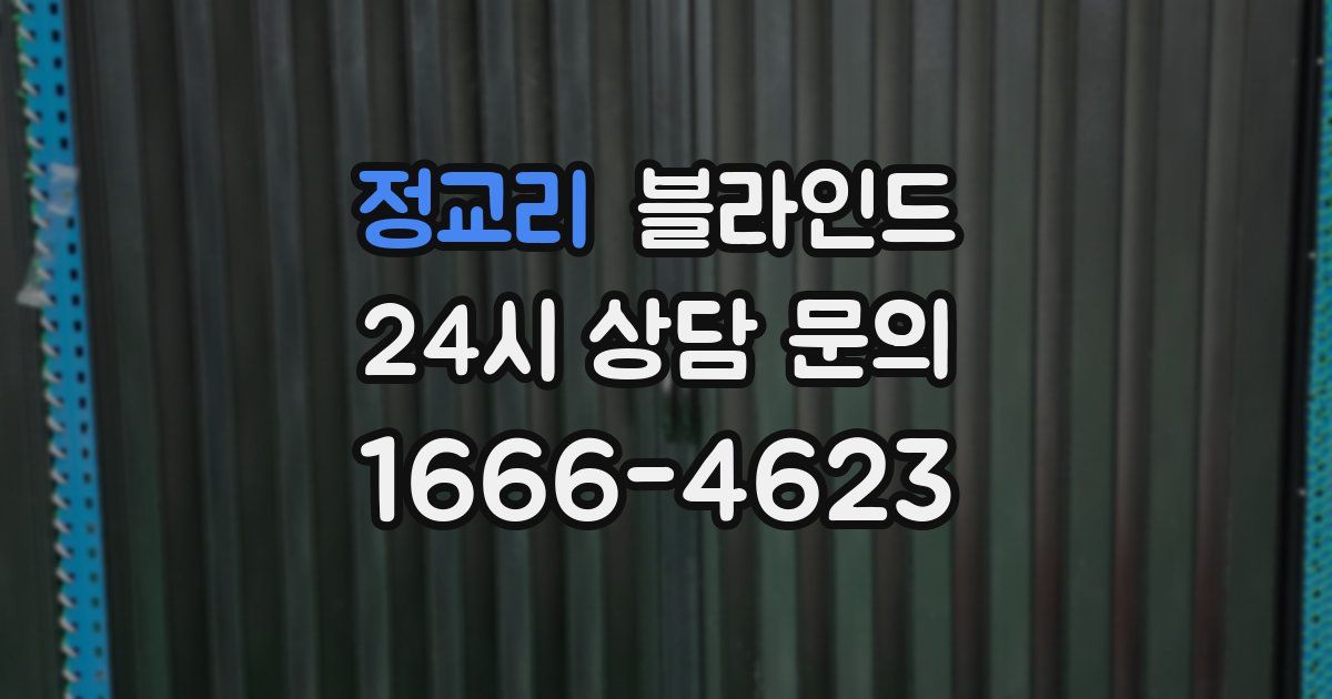 정교리 블라인드