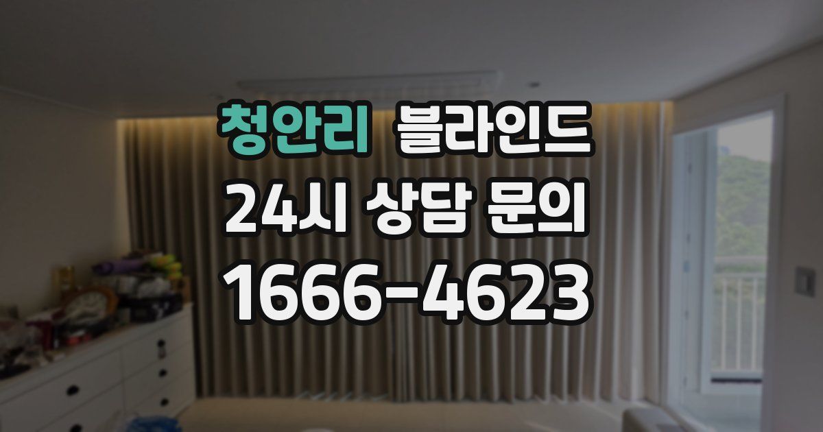 청안리 블라인드