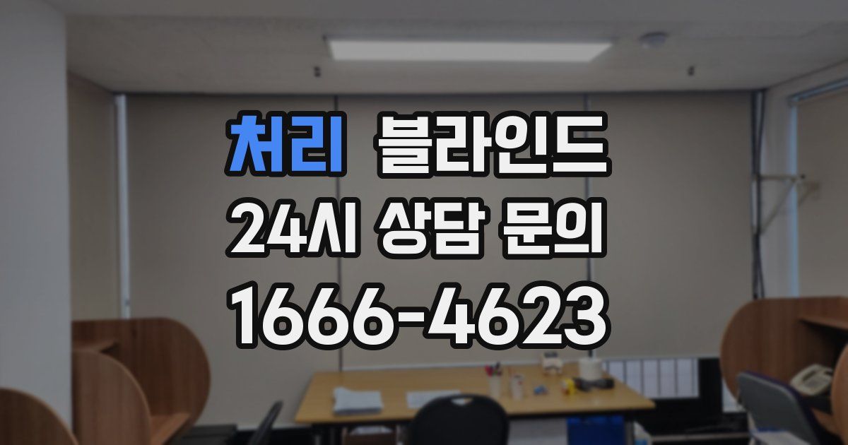 처리 블라인드