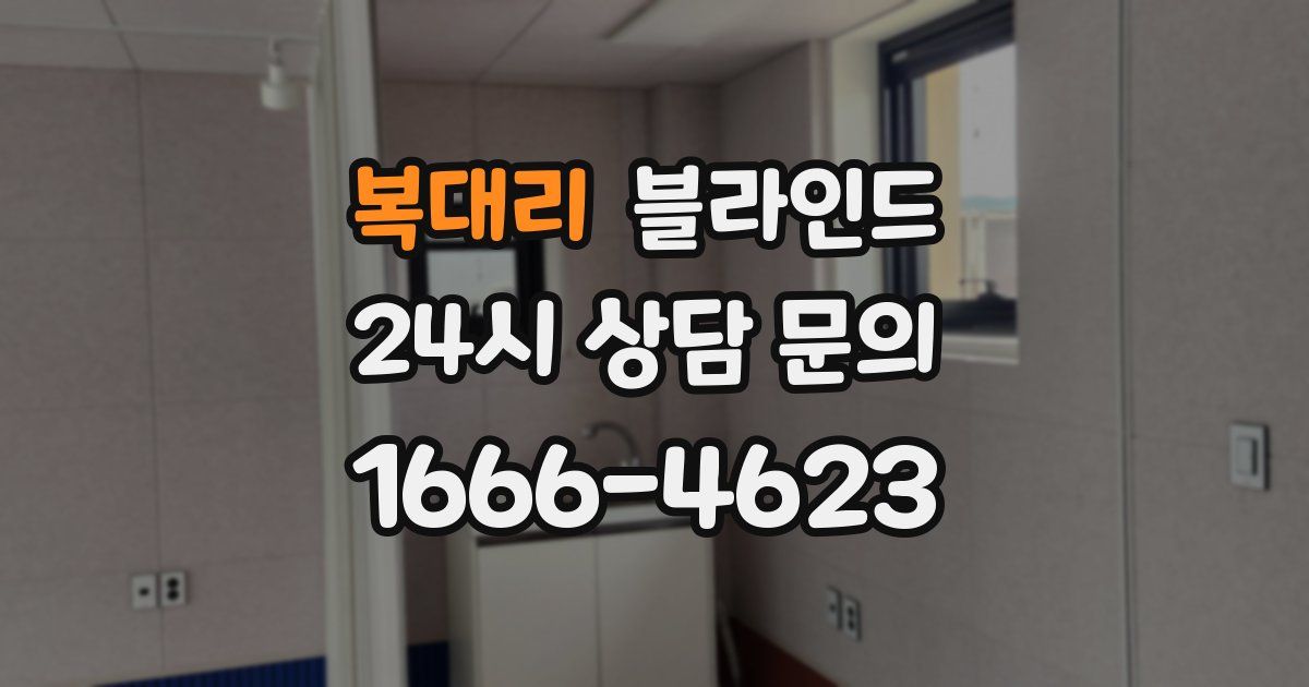 복대리 블라인드