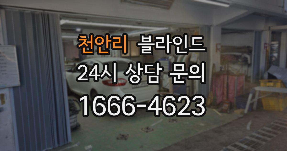천안리 블라인드