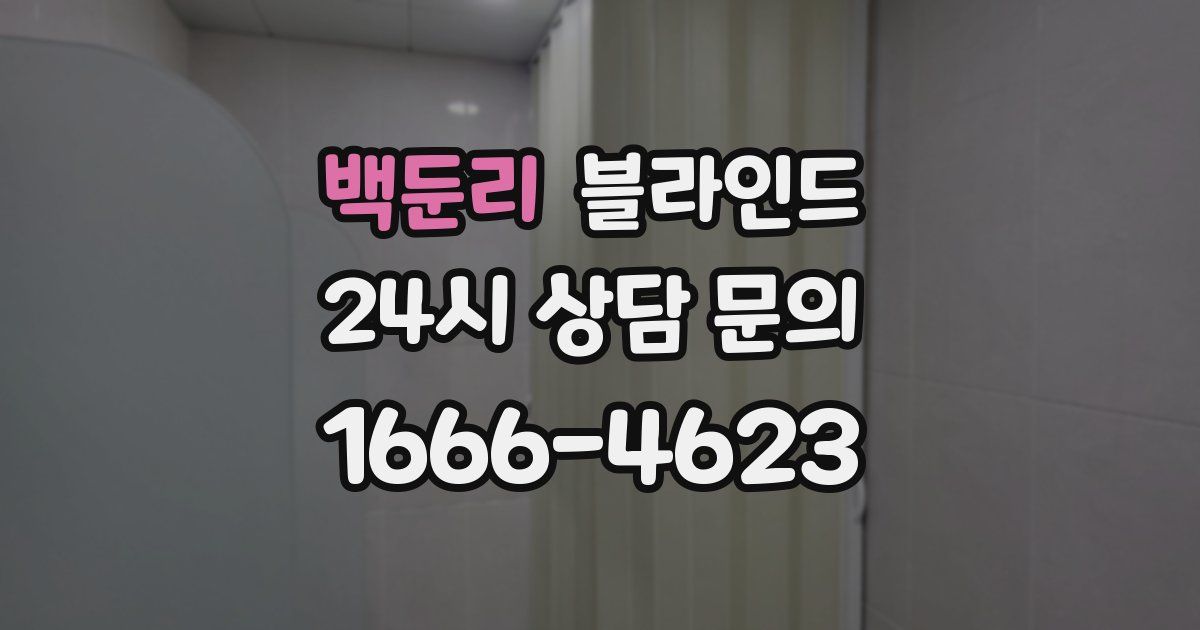 백둔리 블라인드