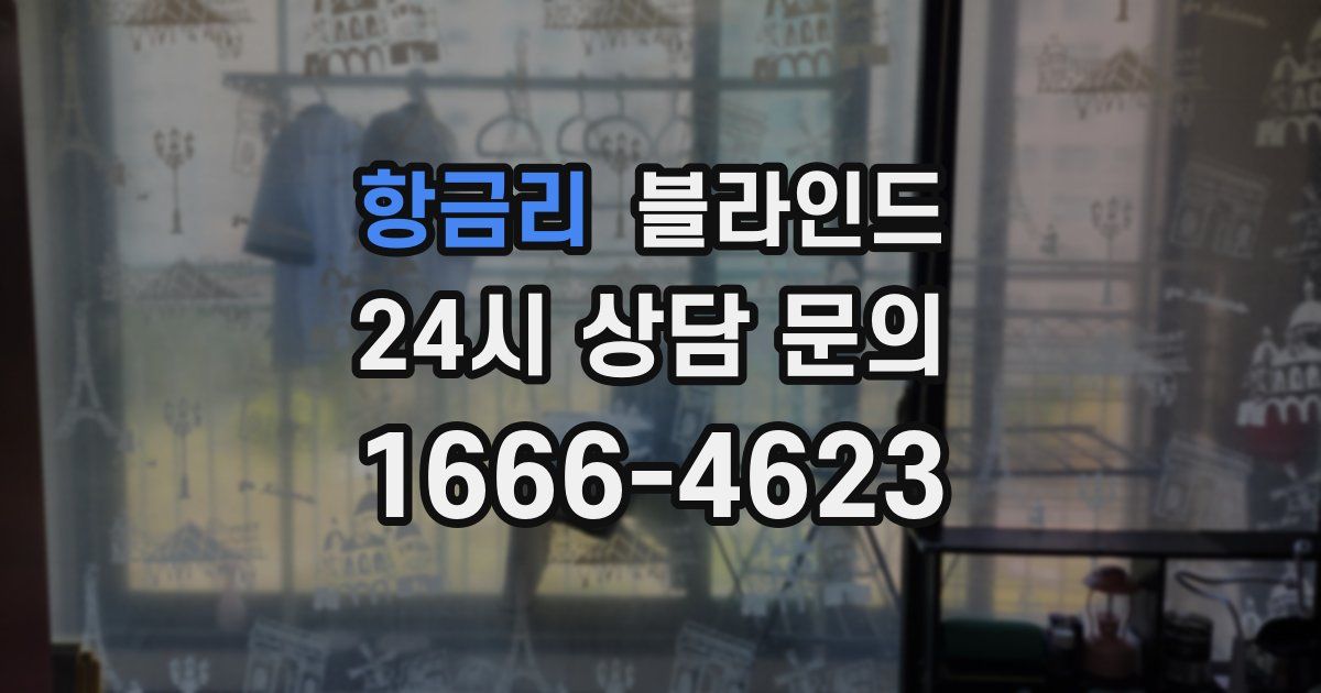 항금리 블라인드