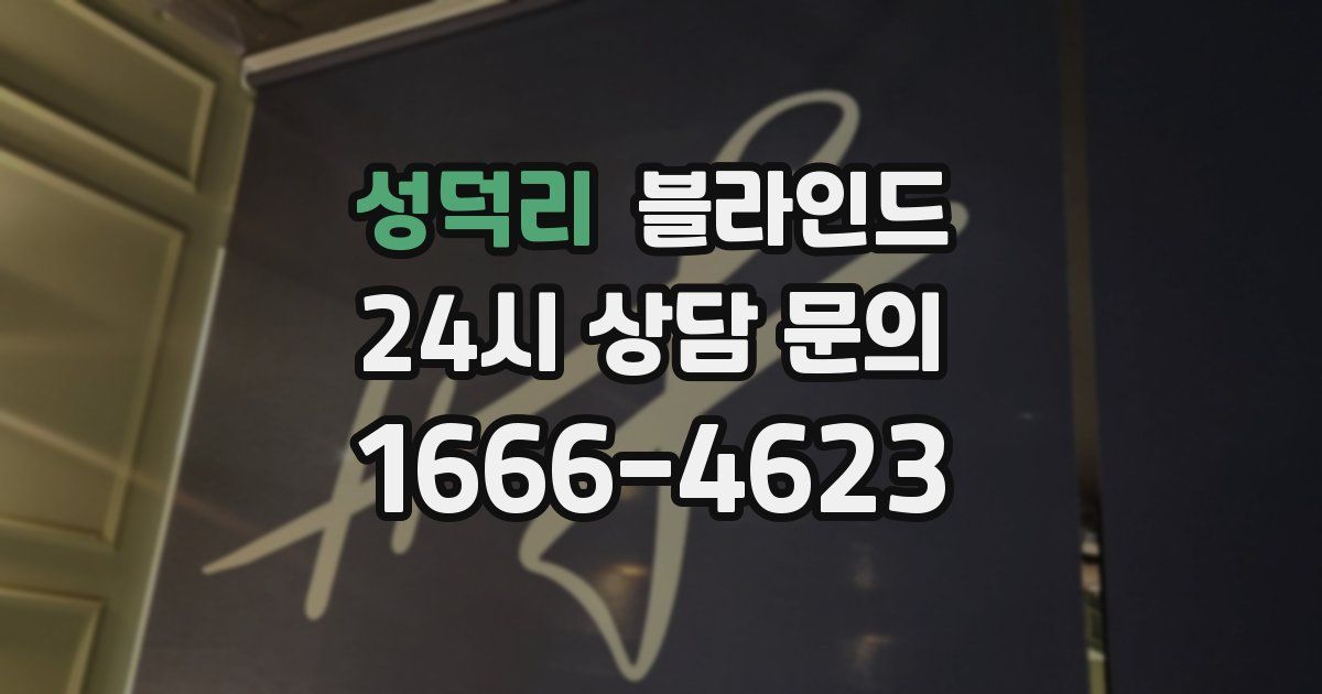 성덕리 블라인드