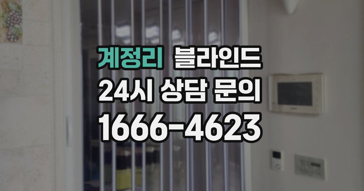 계정리 블라인드