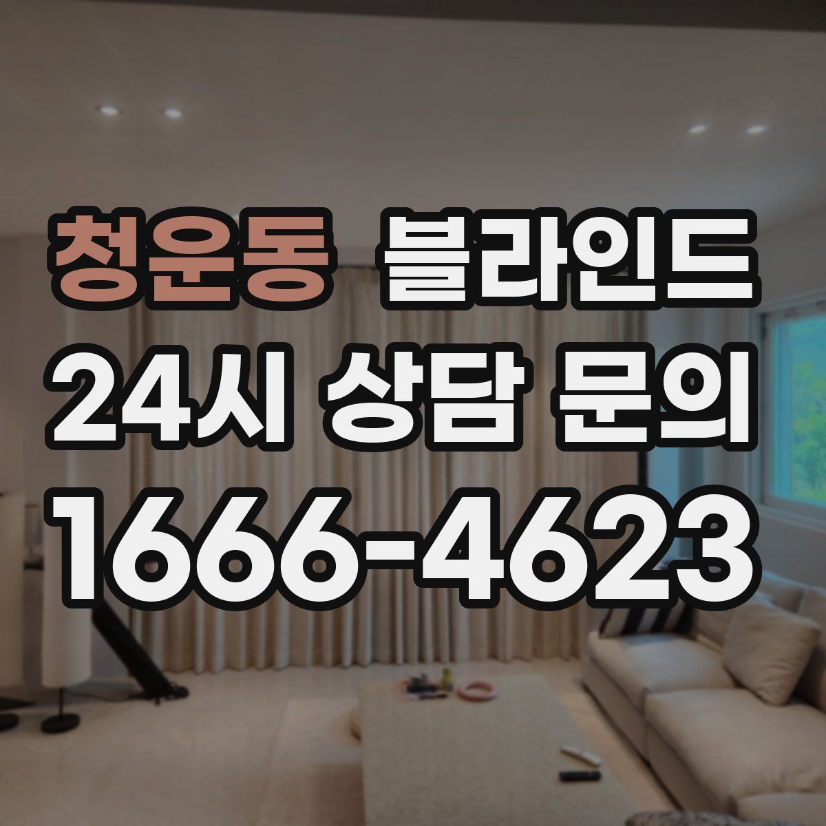 청운동 블라인드