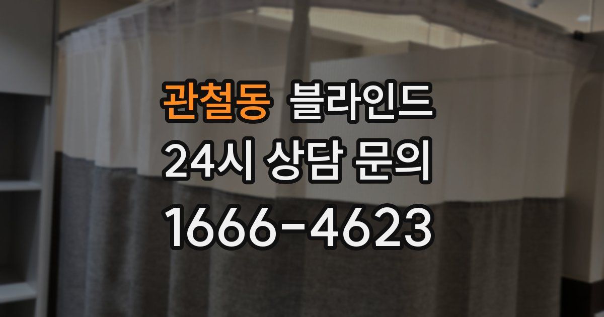 관철동 블라인드