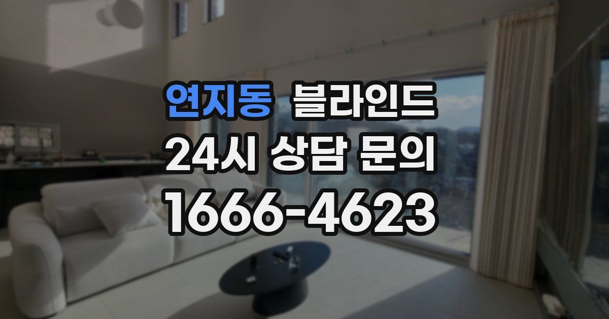 연지동 블라인드