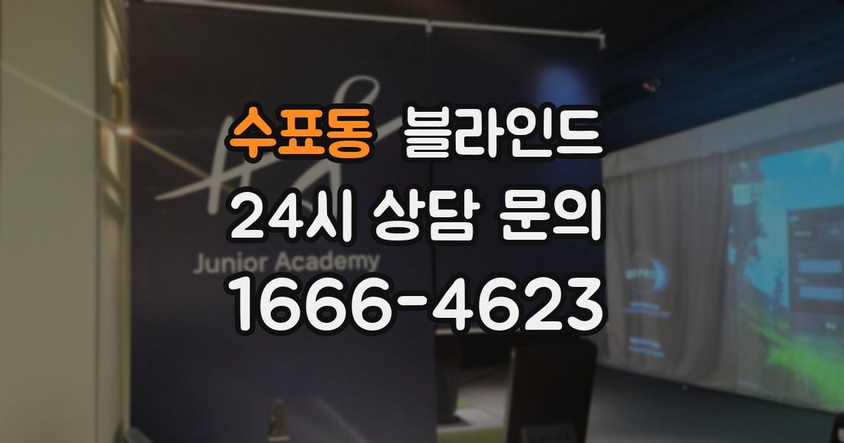 수표동 블라인드