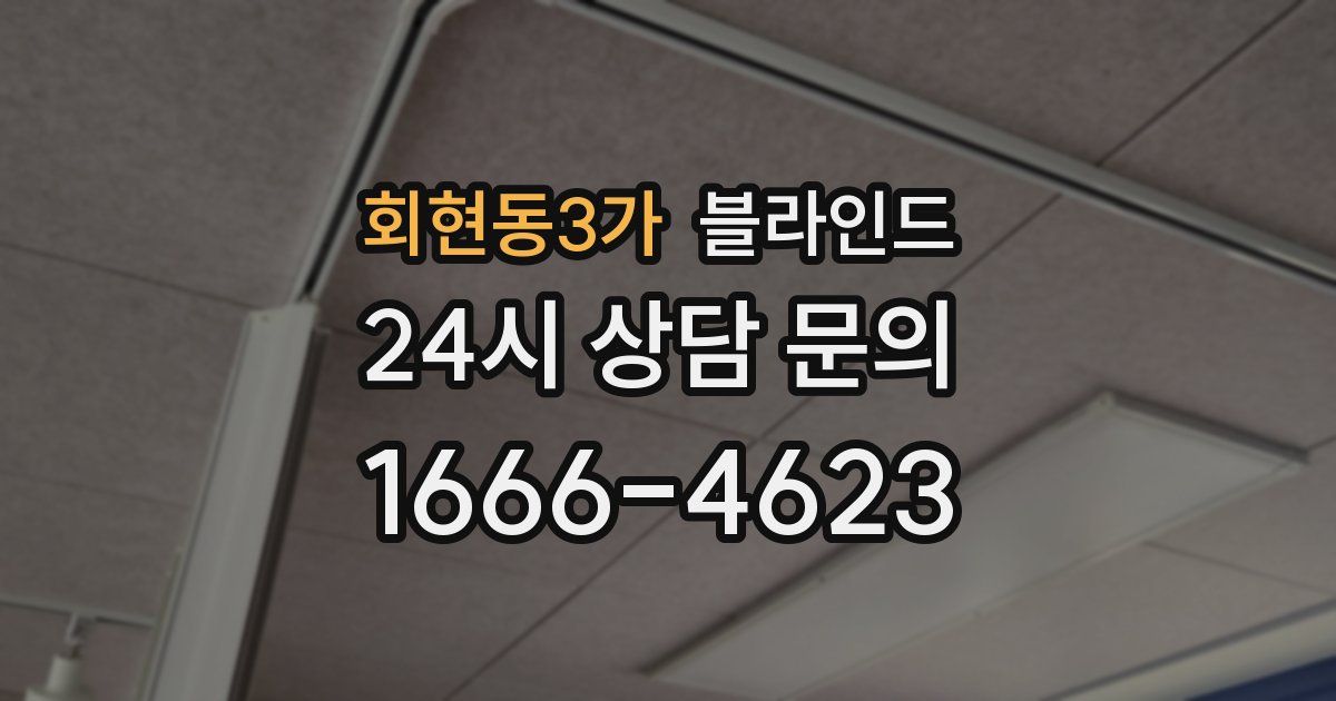 회현동3가 블라인드