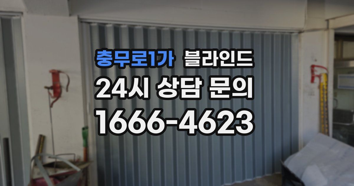 충무로1가 블라인드
