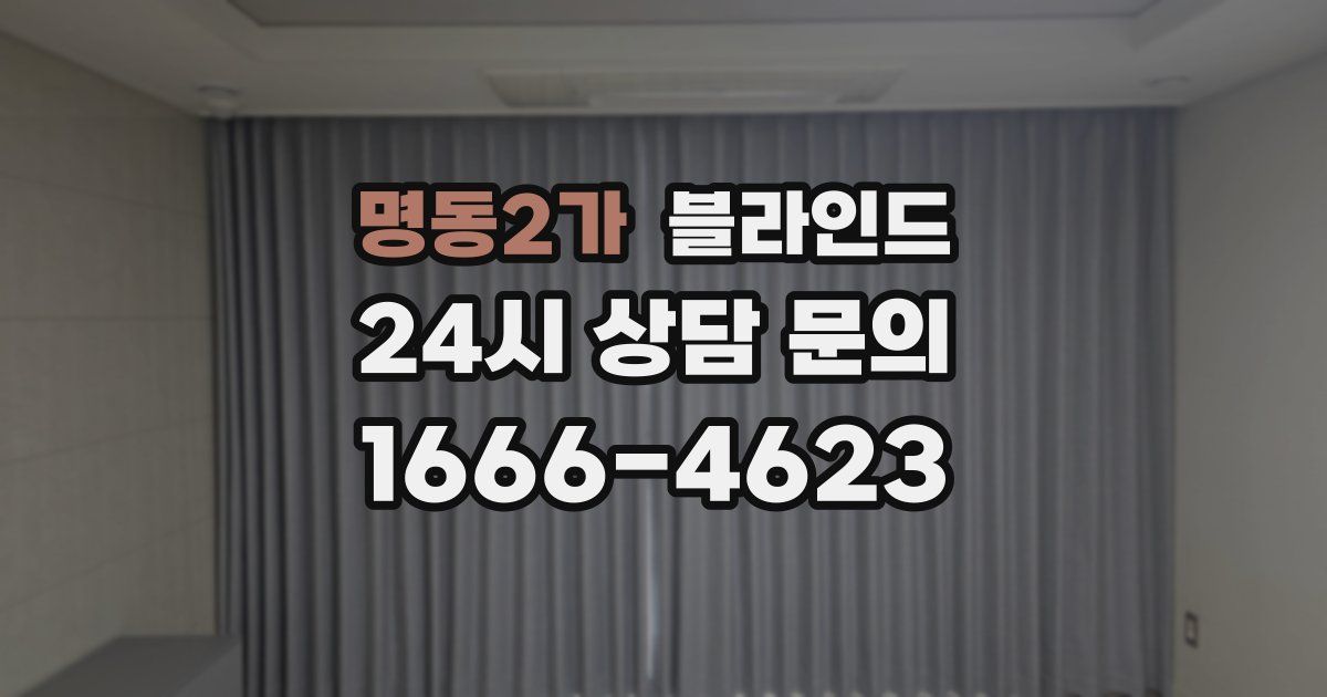 명동2가 블라인드