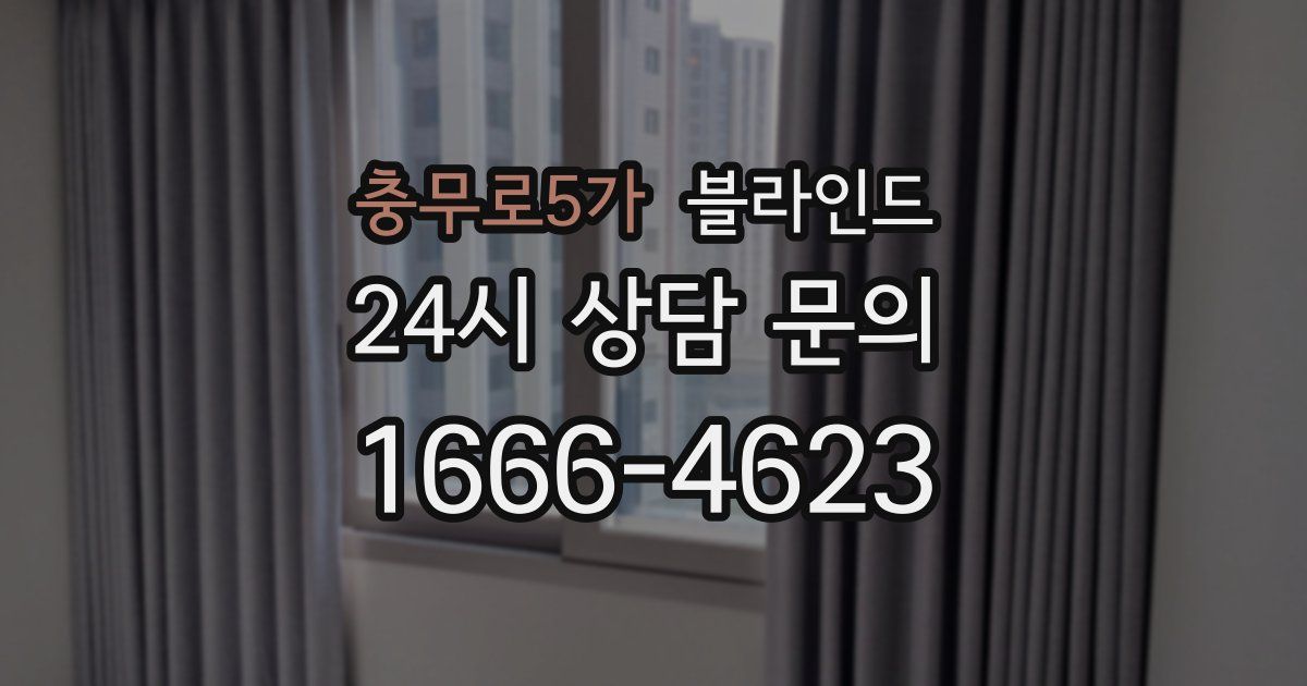 충무로5가 블라인드