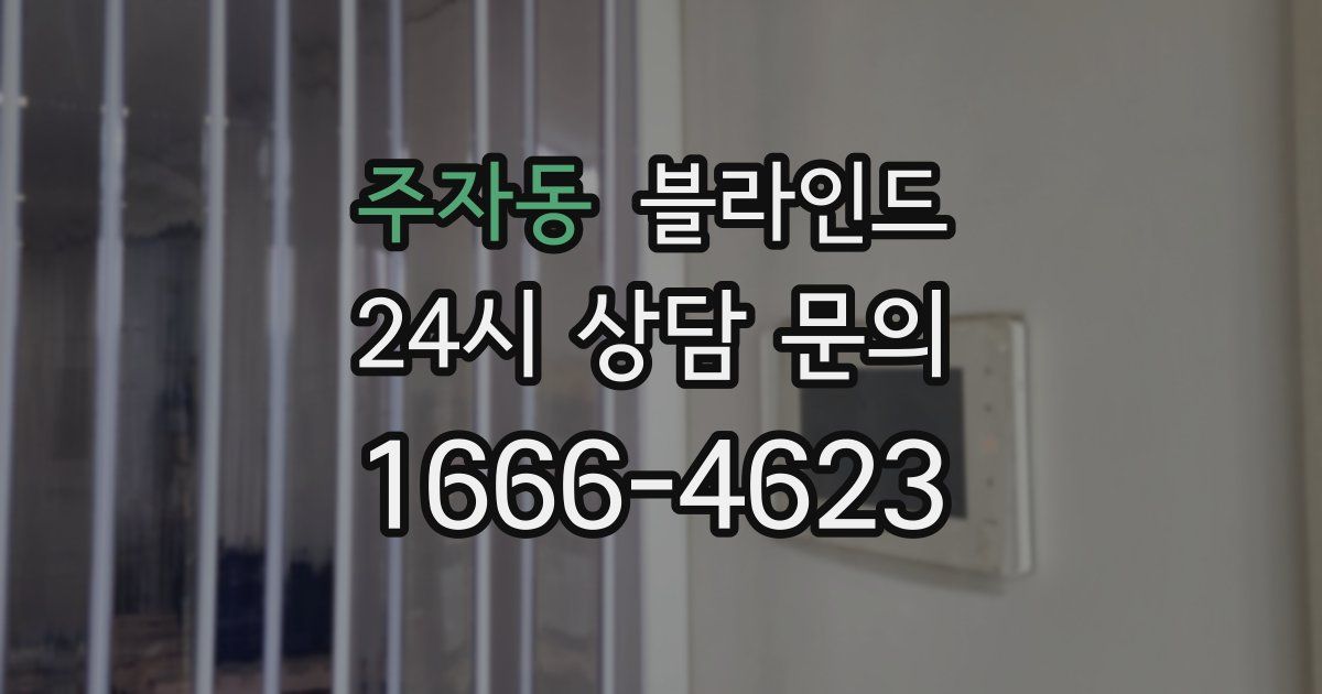 주자동 블라인드