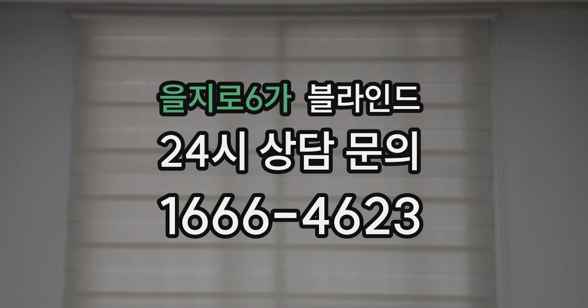 을지로6가 블라인드