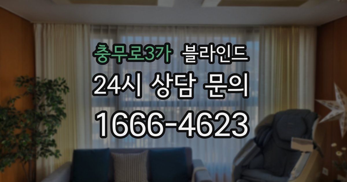 충무로3가 블라인드