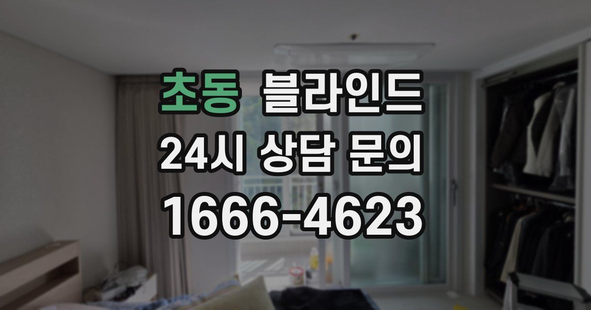 초동 블라인드