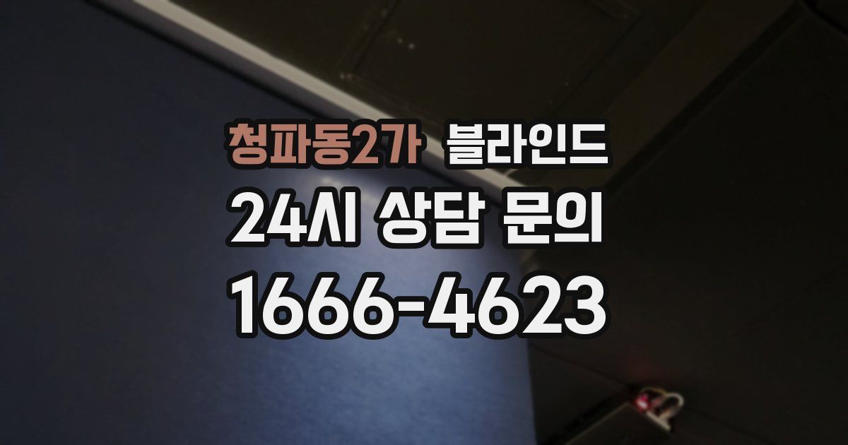 청파동2가 블라인드