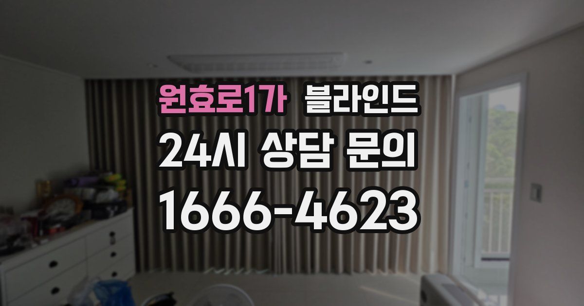 원효로1가 블라인드