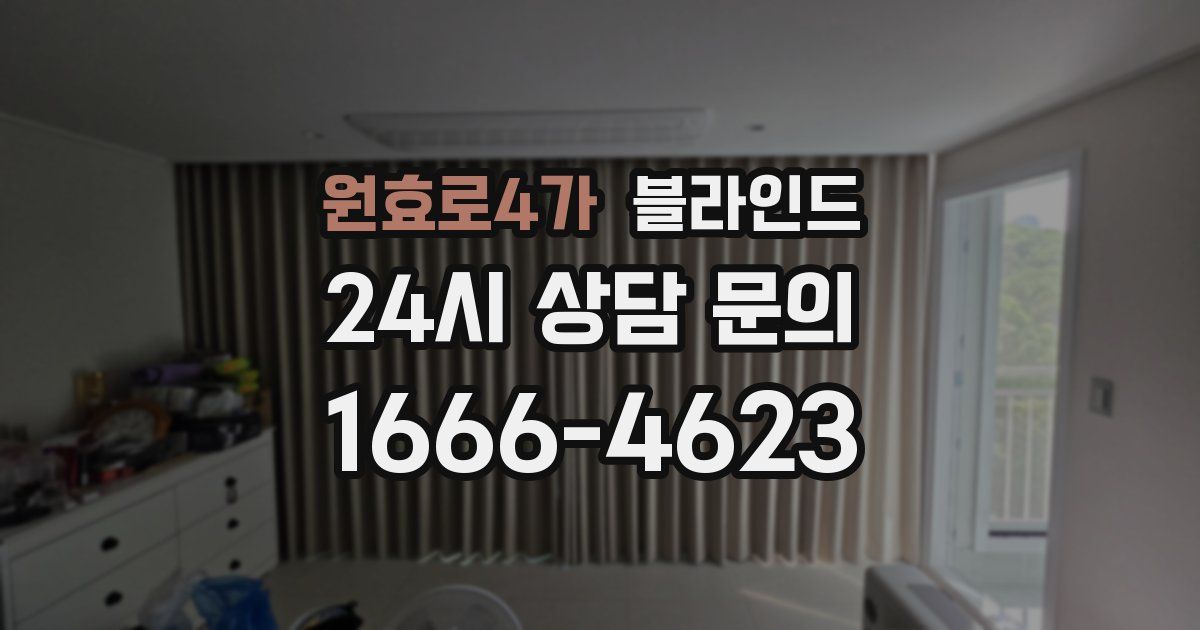 원효로4가 블라인드