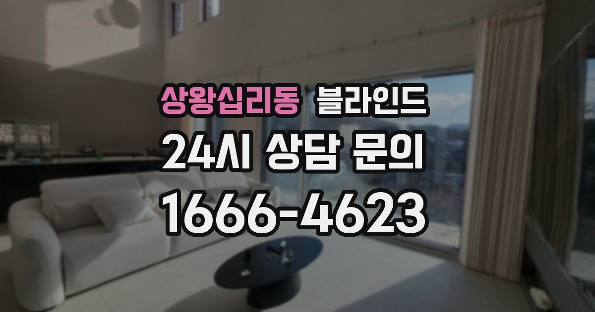 상왕십리동 블라인드