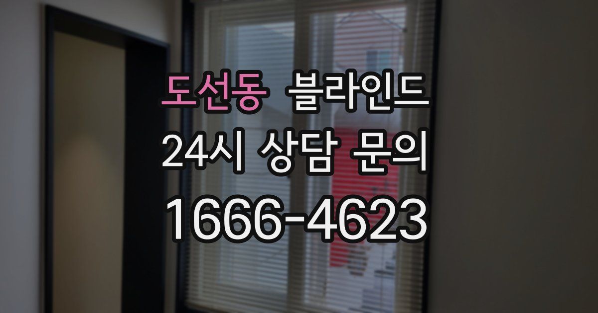 도선동 블라인드
