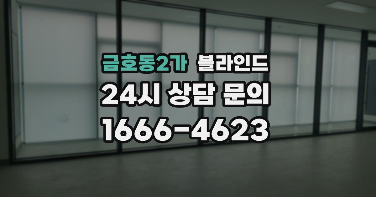 금호동2가 블라인드