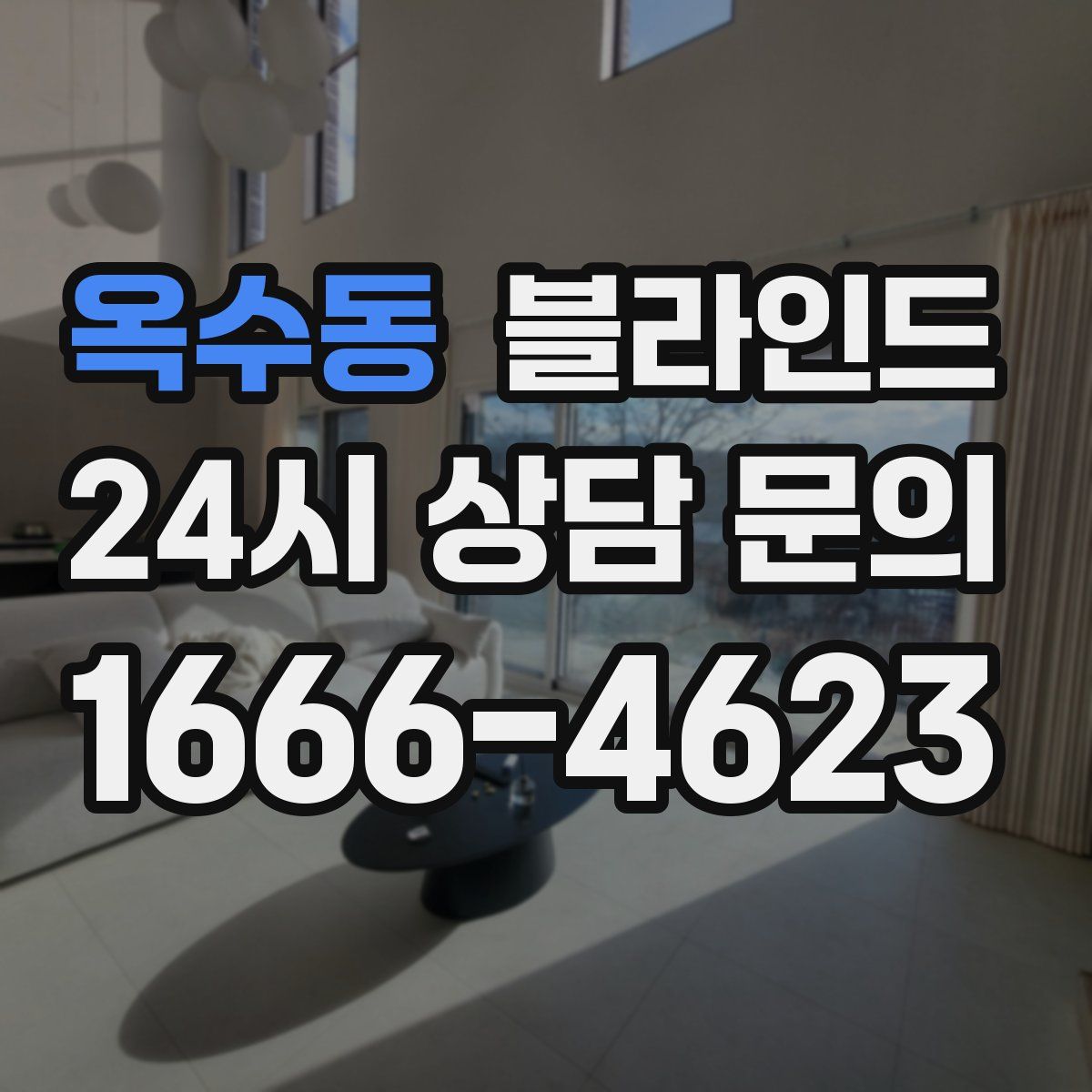 옥수동 블라인드